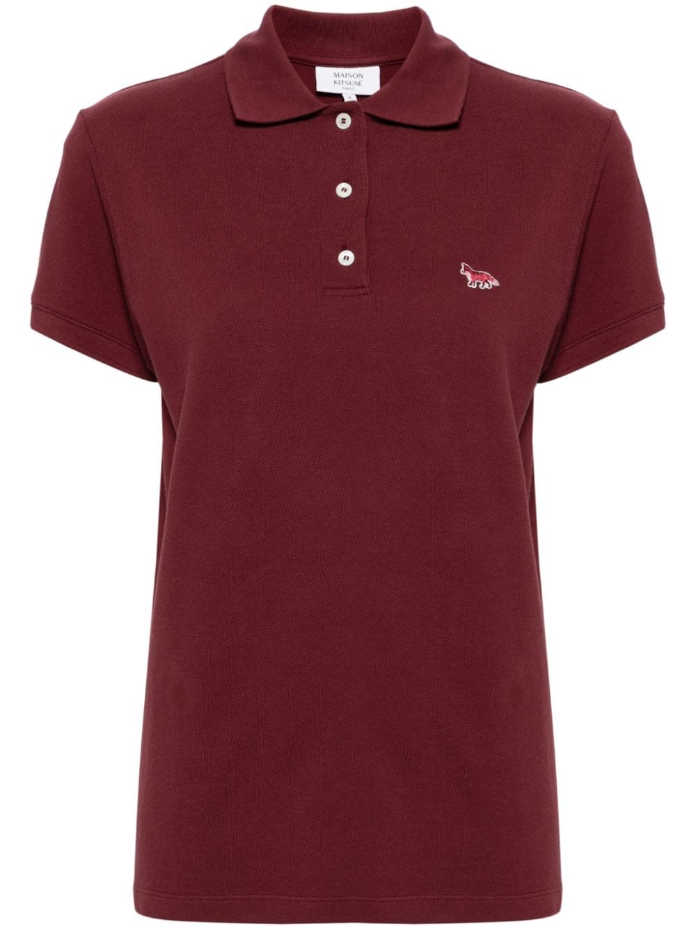 Maison Kitsuné baby fox patch regular polo - Purple von Maison Kitsuné