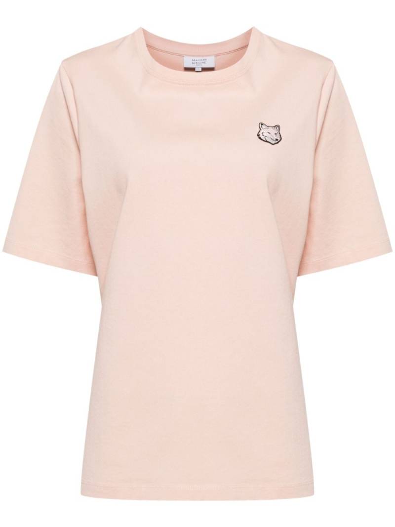 Maison Kitsuné baby fox patched comfort T-shirt - Pink von Maison Kitsuné