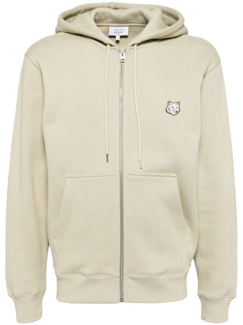 Maison Kitsuné bold fox head comfort hooded jacket - Green von Maison Kitsuné