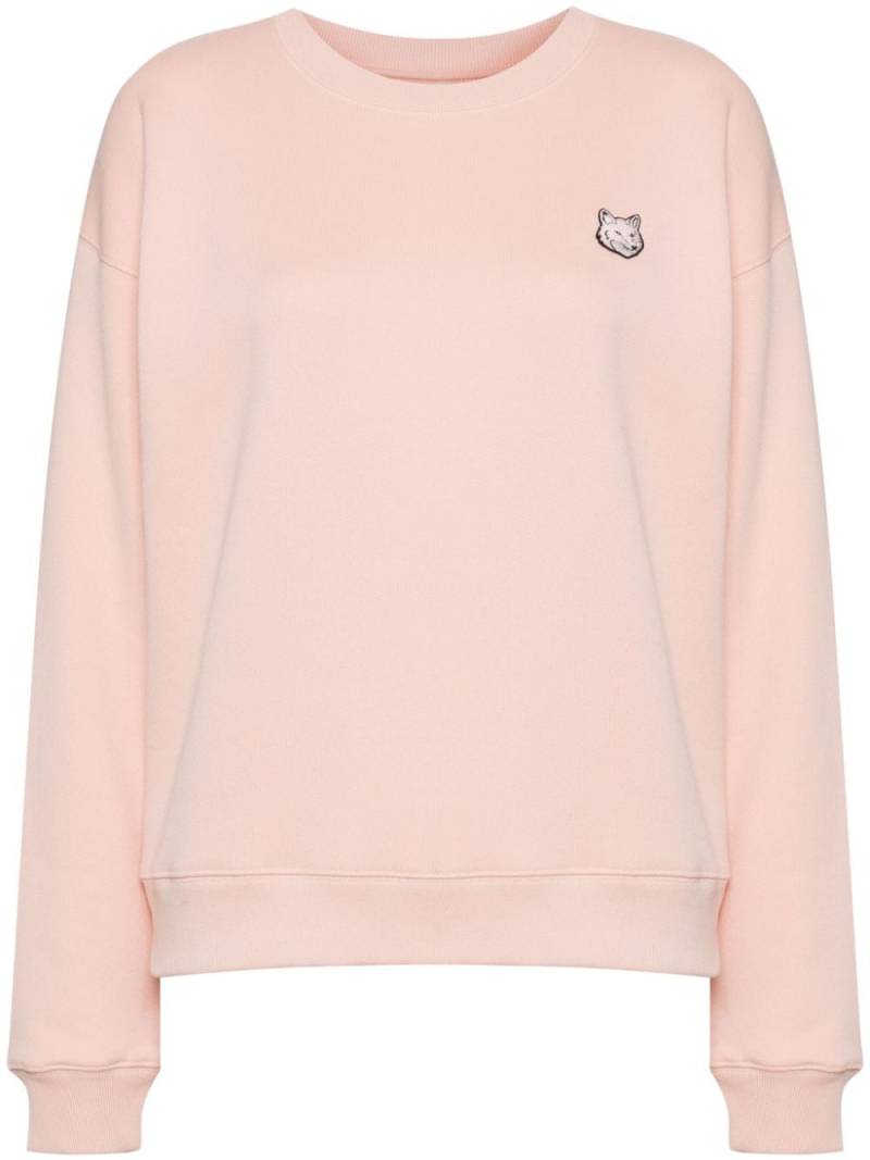 Maison Kitsuné bold fox head patch sweatshirt - Pink von Maison Kitsuné