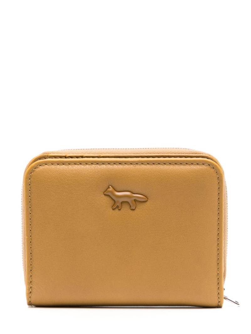 Maison Kitsuné cloud zipped wallet - Yellow von Maison Kitsuné