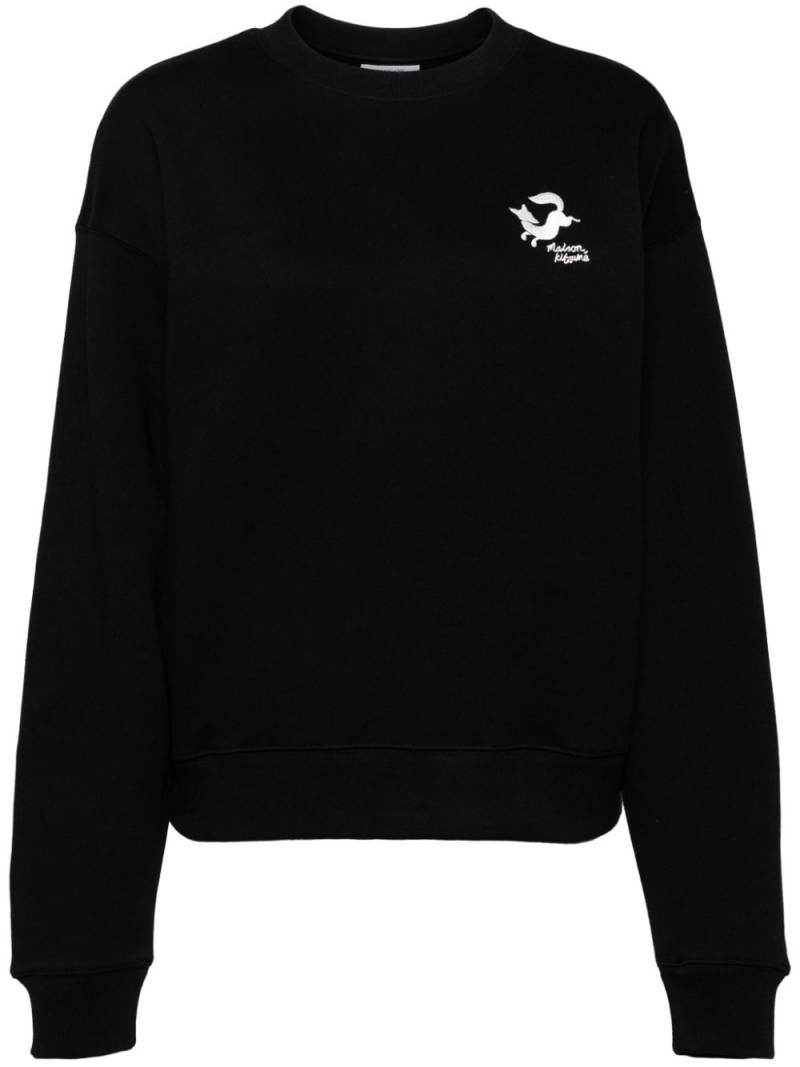 Maison Kitsuné embroidered sweatshirt - Black von Maison Kitsuné