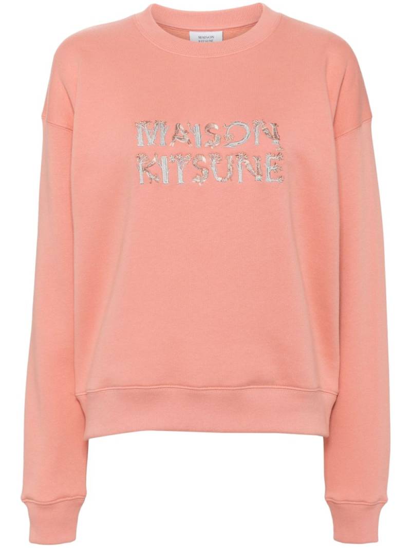 Maison Kitsuné embroidered sweatshirt - Pink von Maison Kitsuné