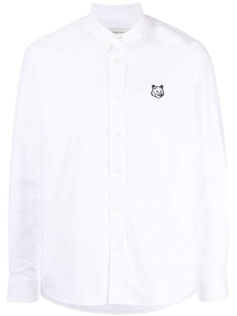 Maison Kitsuné fox head patch long-sleeve patch - White von Maison Kitsuné