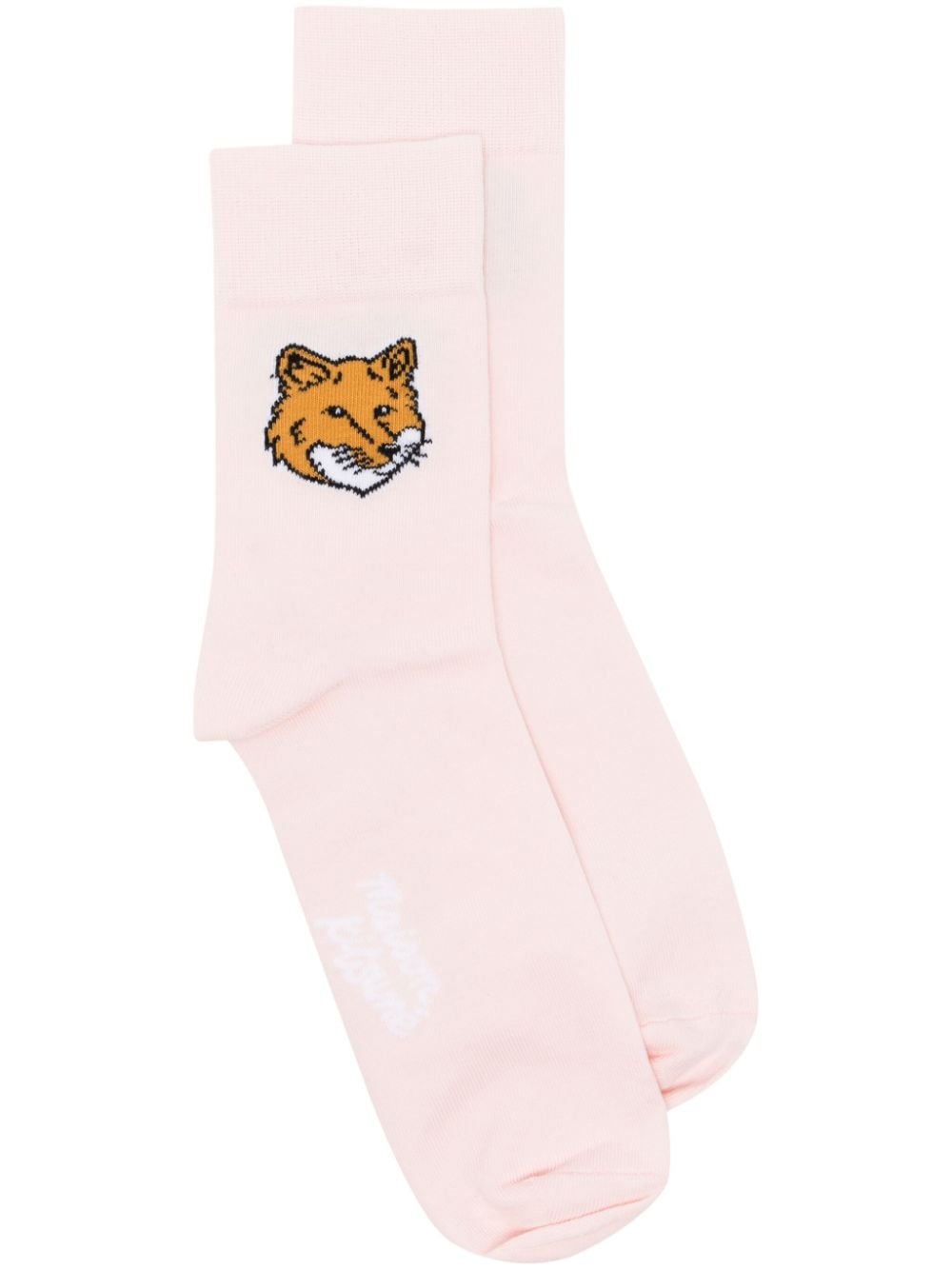 Maison Kitsuné fox head socks - Pink von Maison Kitsuné