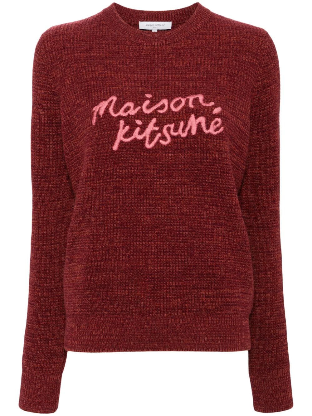 Maison Kitsuné handwriting comfort jumper - Red von Maison Kitsuné