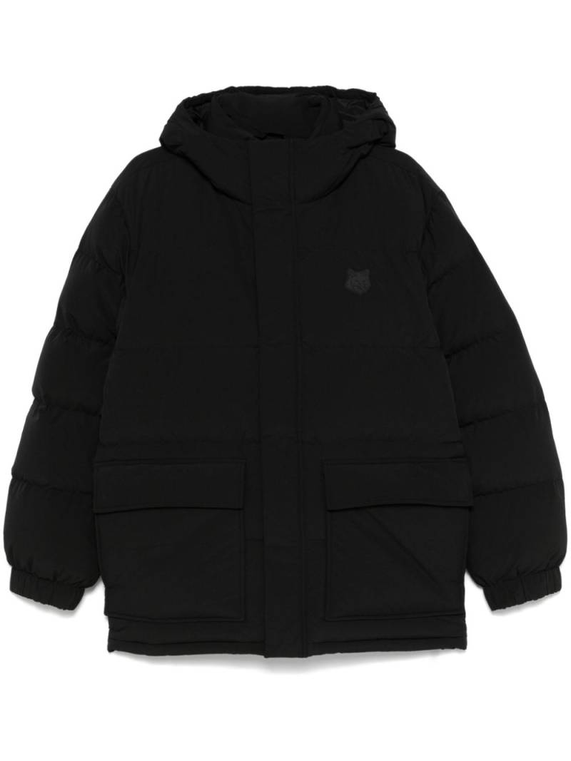 Maison Kitsuné hooded puffer jacket - Black von Maison Kitsuné