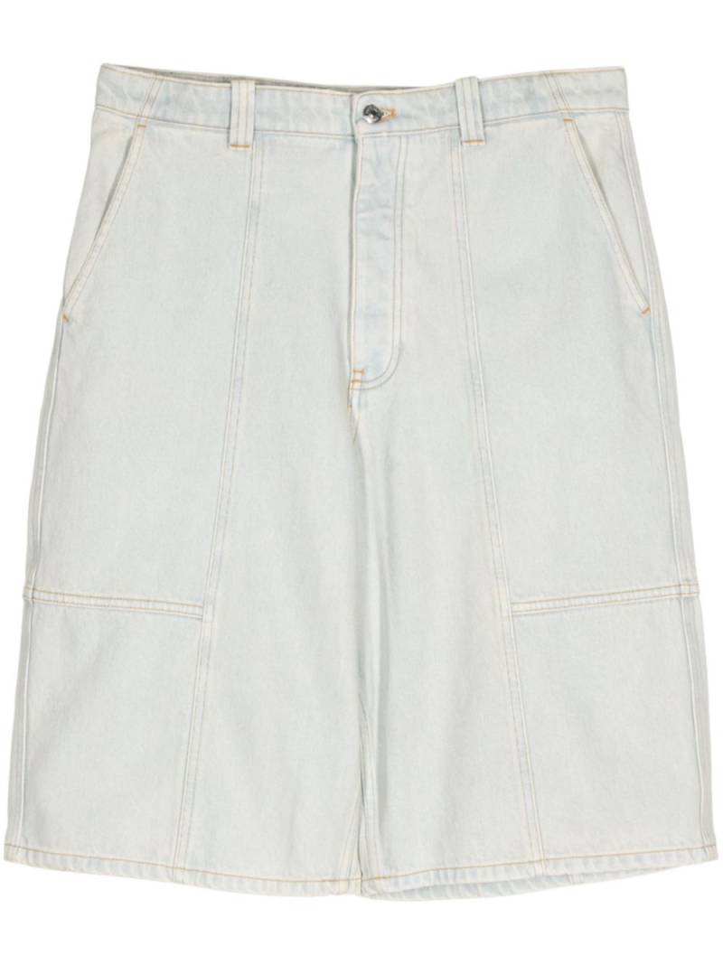 Maison Kitsuné knee-length denim bermuda shorts - Blue von Maison Kitsuné