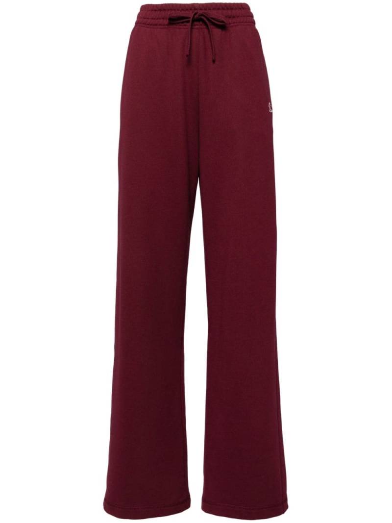 Maison Kitsuné logo patch pants - Red von Maison Kitsuné