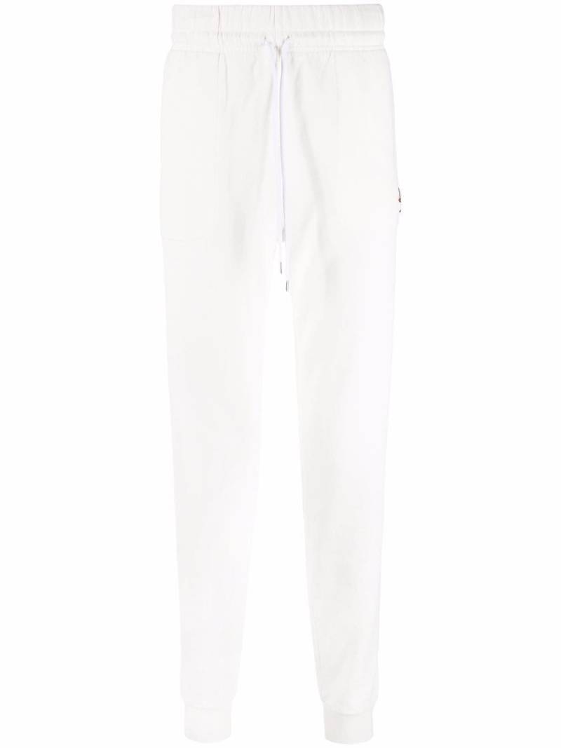 Maison Kitsuné logo-patch slim-fit track pants - Neutrals von Maison Kitsuné