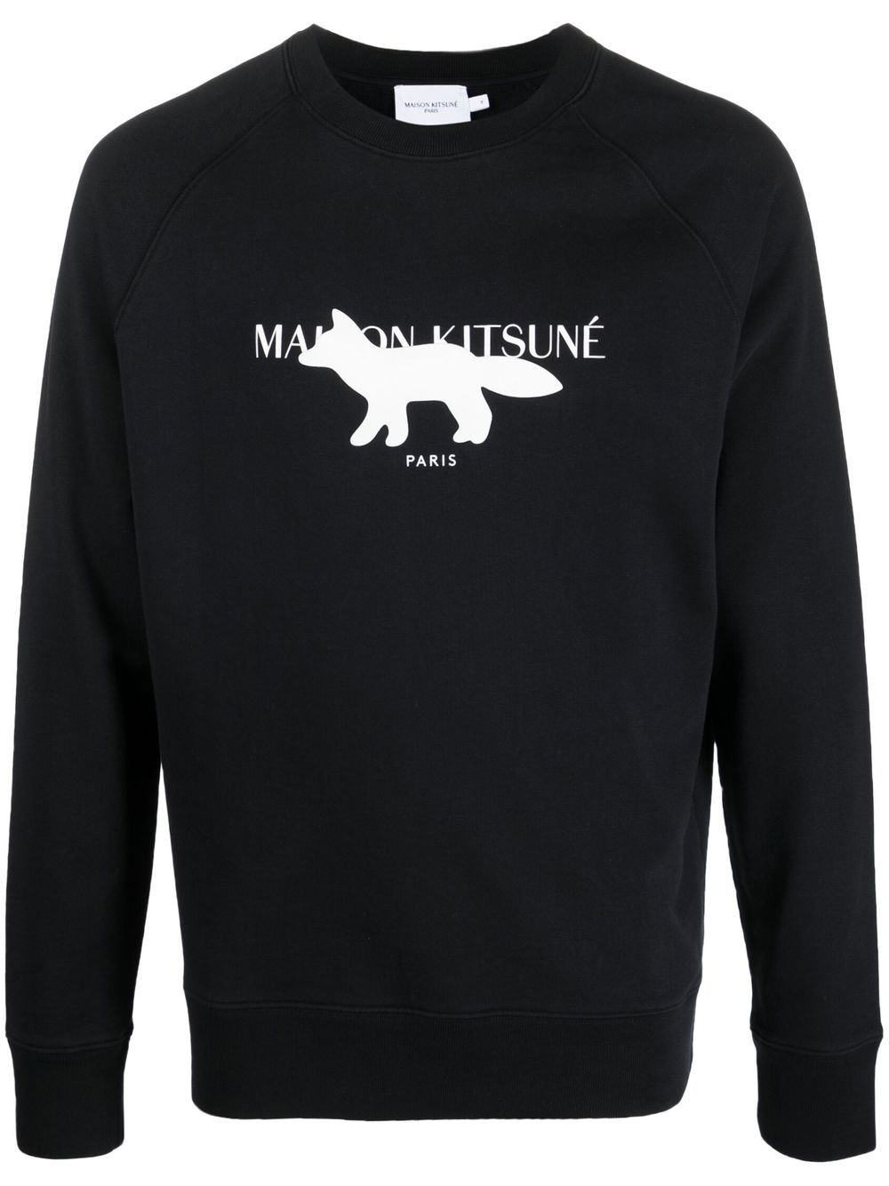 Maison Kitsuné logo-print sweatshirt - Black von Maison Kitsuné