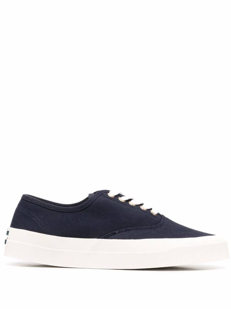 Maison Kitsuné low-top canvas sneakers - Blue von Maison Kitsuné