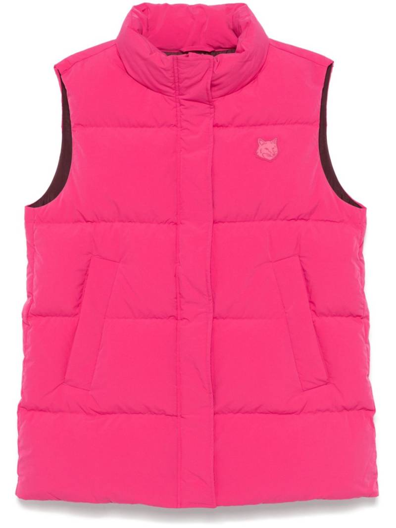 Maison Kitsuné puffer gilet - Pink von Maison Kitsuné