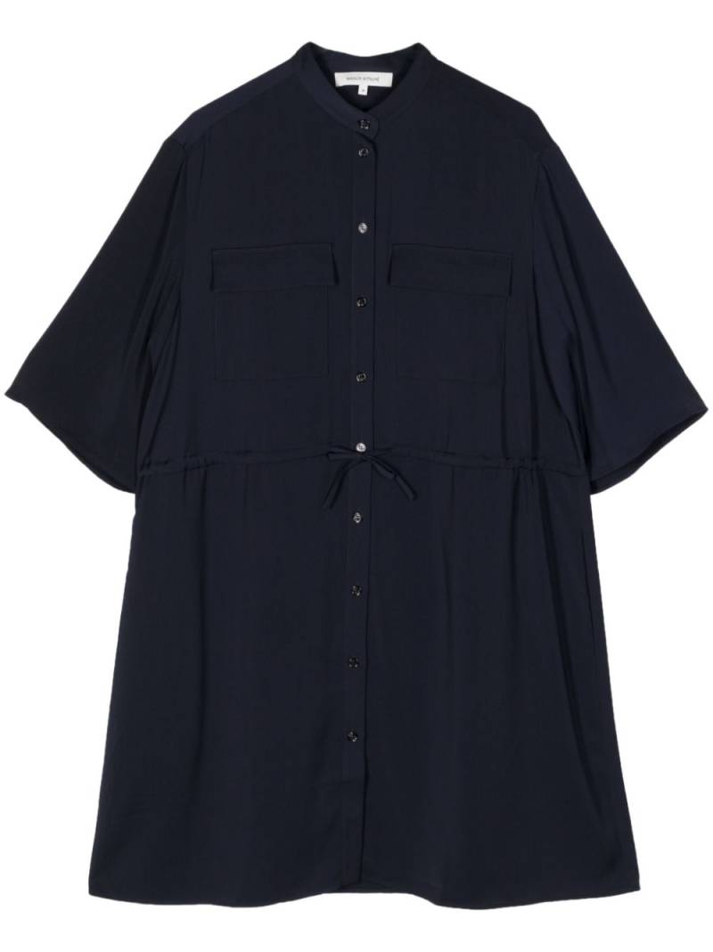 Maison Kitsuné short-sleeve button-up minidress - Blue von Maison Kitsuné