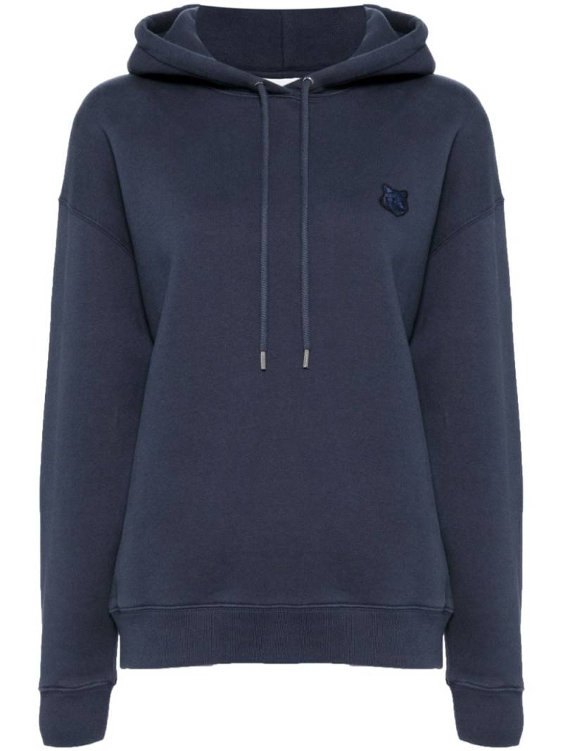 Maison Kitsuné signature fox motif hoodie - Blue von Maison Kitsuné