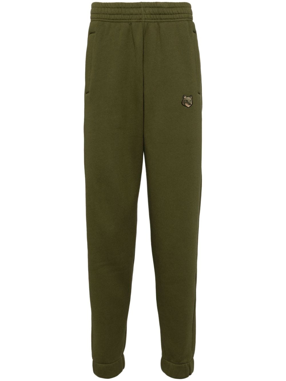 Maison Kitsuné signature fox motif track pants - Green von Maison Kitsuné