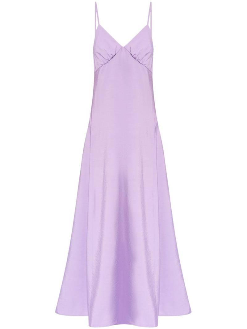 Maison Kitsuné sleeveless flared dress - Purple von Maison Kitsuné