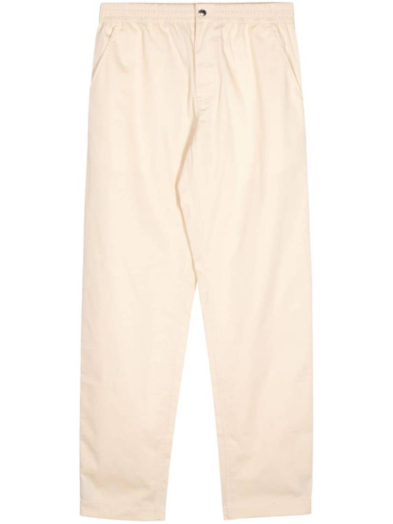 Maison Kitsuné straight-leg cotton trousers - Neutrals von Maison Kitsuné