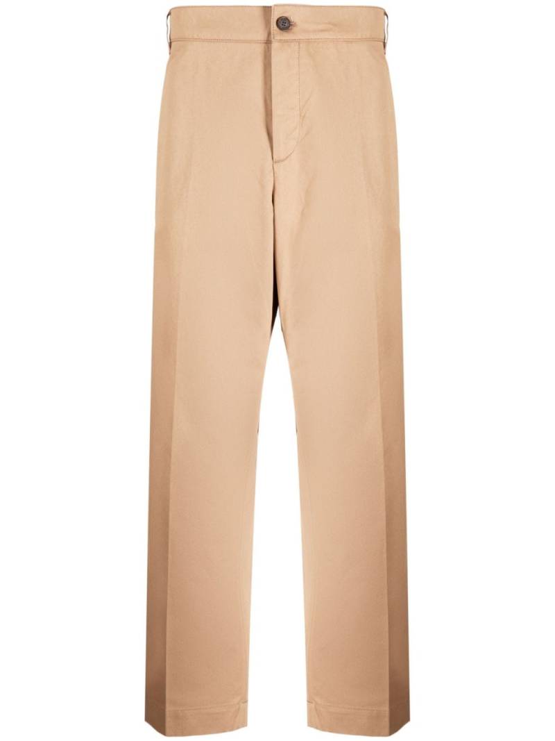 Maison Kitsuné straight-leg tailored trousers - Brown von Maison Kitsuné