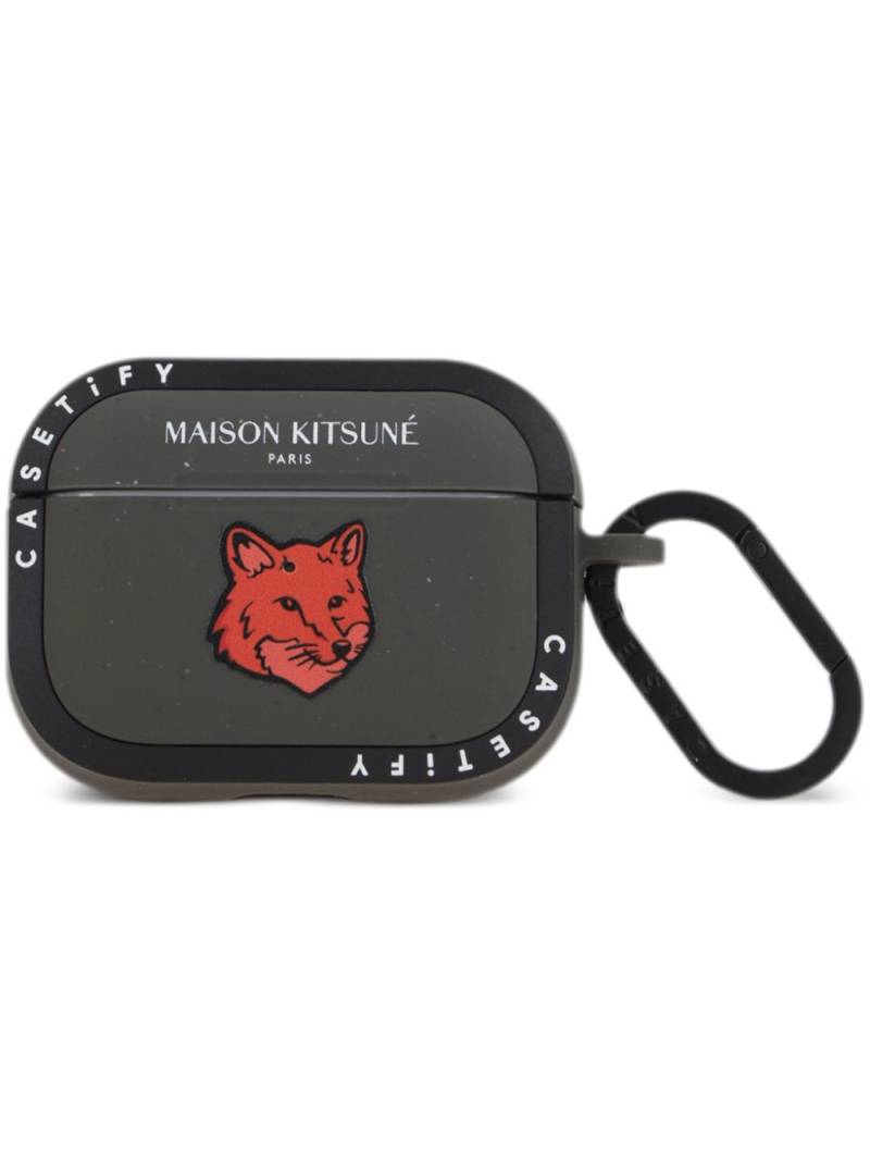 Maison Kitsuné x Casefy Fox Head AirPods Pro2 case - Black von Maison Kitsuné