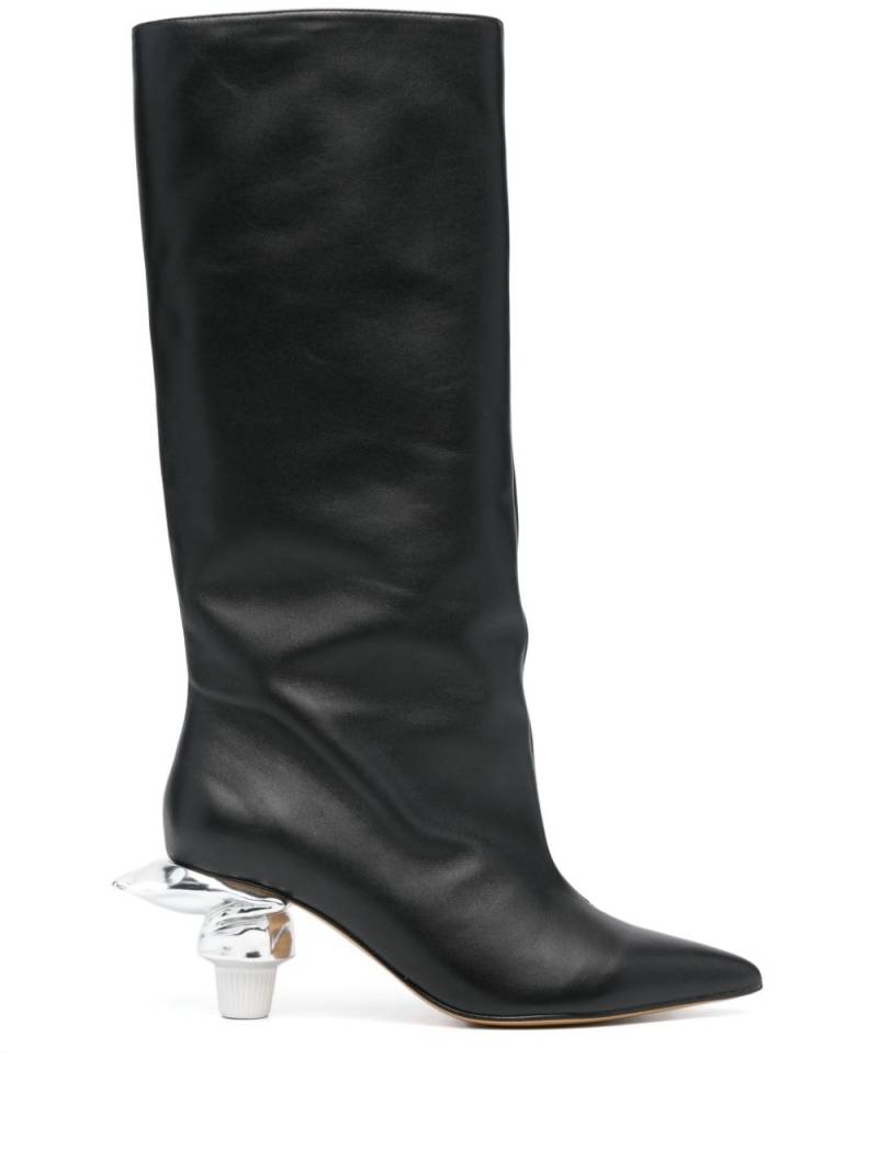 Maison MIHARA YASUHIRO 70mm Toothpaste Heel boots - Black von Maison MIHARA YASUHIRO