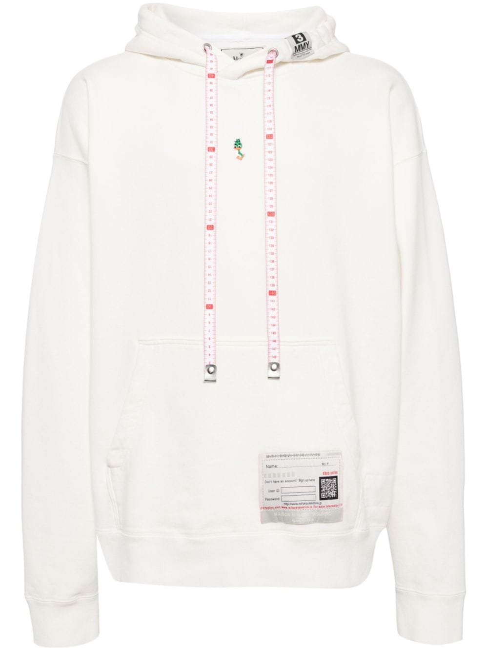 Maison MIHARA YASUHIRO Duck-embroidered hoodie - White von Maison MIHARA YASUHIRO