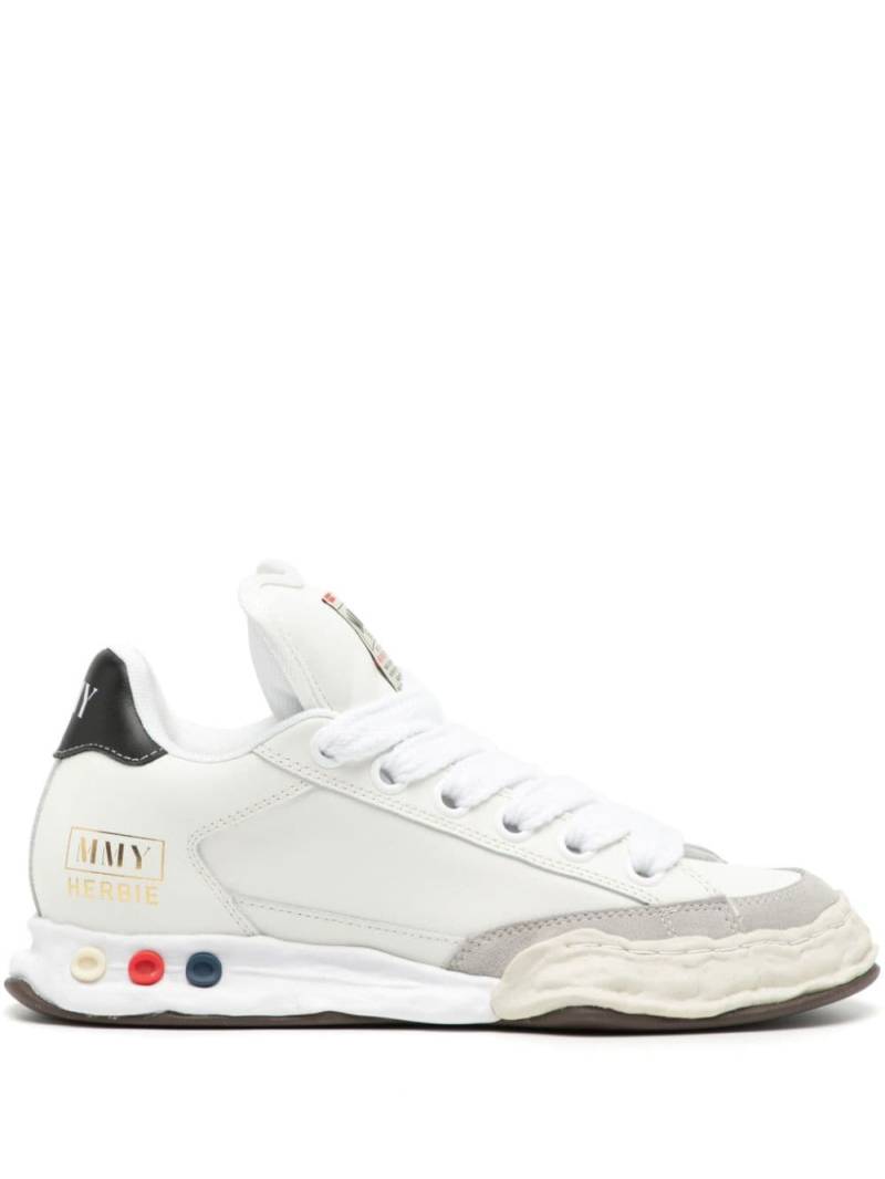 Maison MIHARA YASUHIRO Herbie Puffer leather sneakers - White von Maison MIHARA YASUHIRO