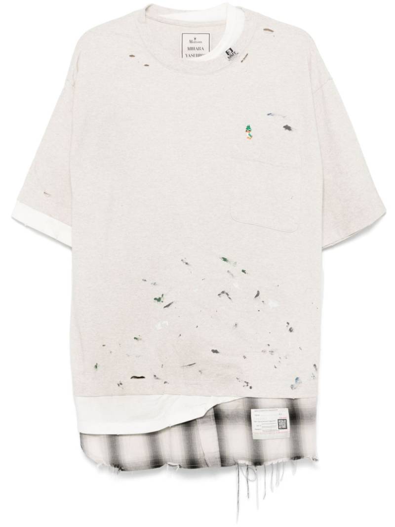 Maison MIHARA YASUHIRO Triple Layered T-shirt - Grey von Maison MIHARA YASUHIRO