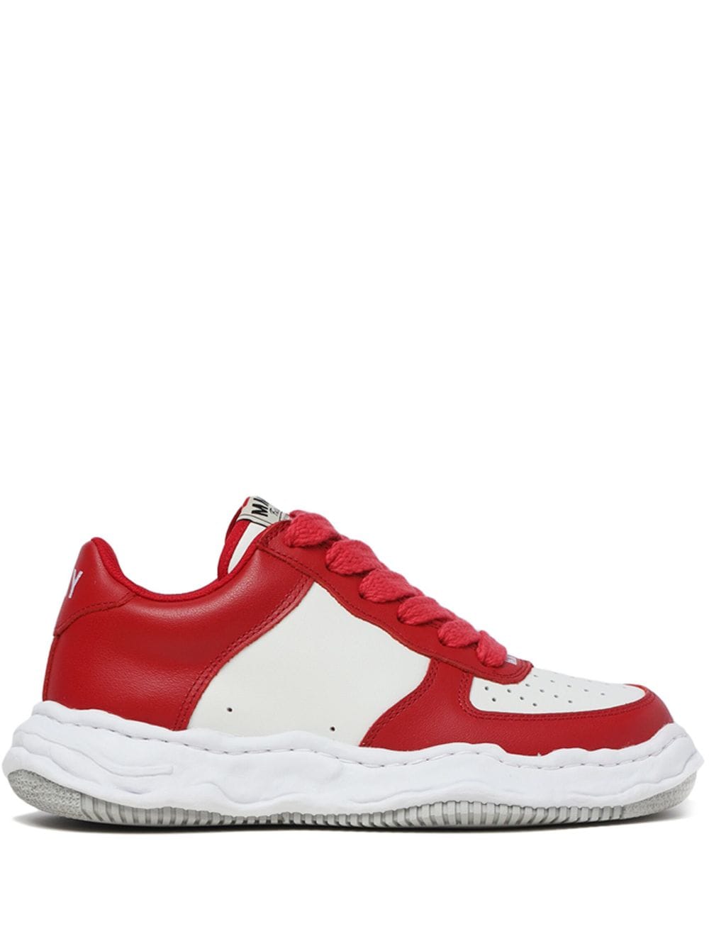 Maison MIHARA YASUHIRO Wayne low-top leather sneakers - Red von Maison MIHARA YASUHIRO