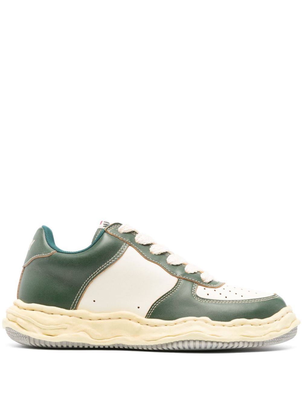 Maison MIHARA YASUHIRO Wayne panelled leather sneakers - Neutrals von Maison MIHARA YASUHIRO