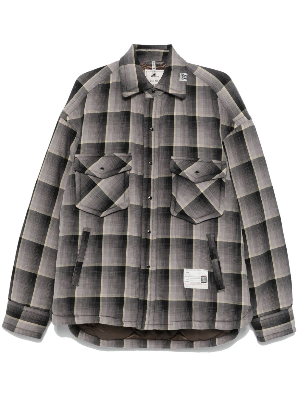 Maison MIHARA YASUHIRO checked jacket - Grey von Maison MIHARA YASUHIRO