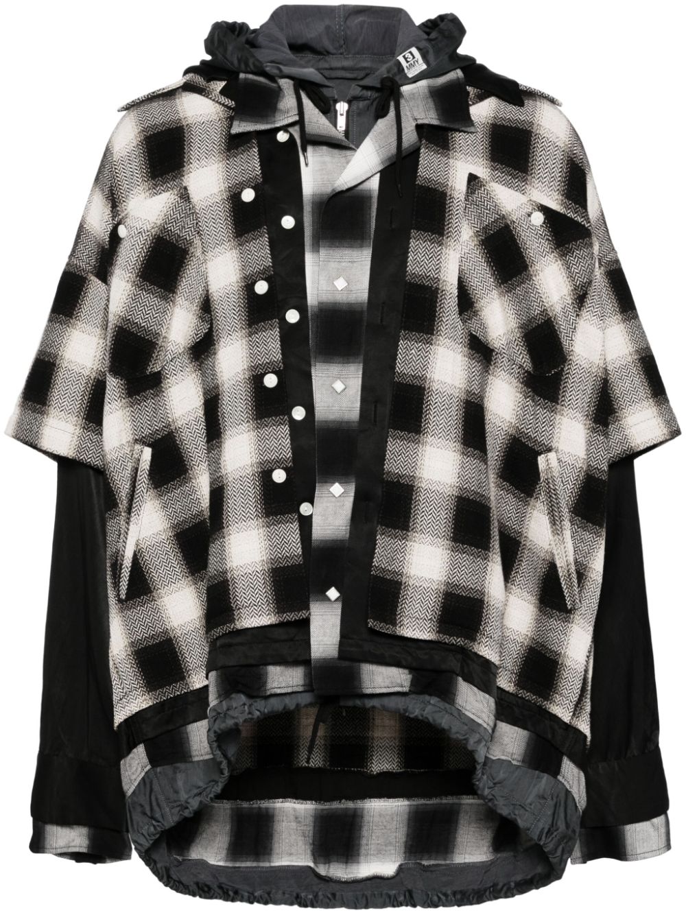 Maison MIHARA YASUHIRO checked-pattern shirt - Black von Maison MIHARA YASUHIRO