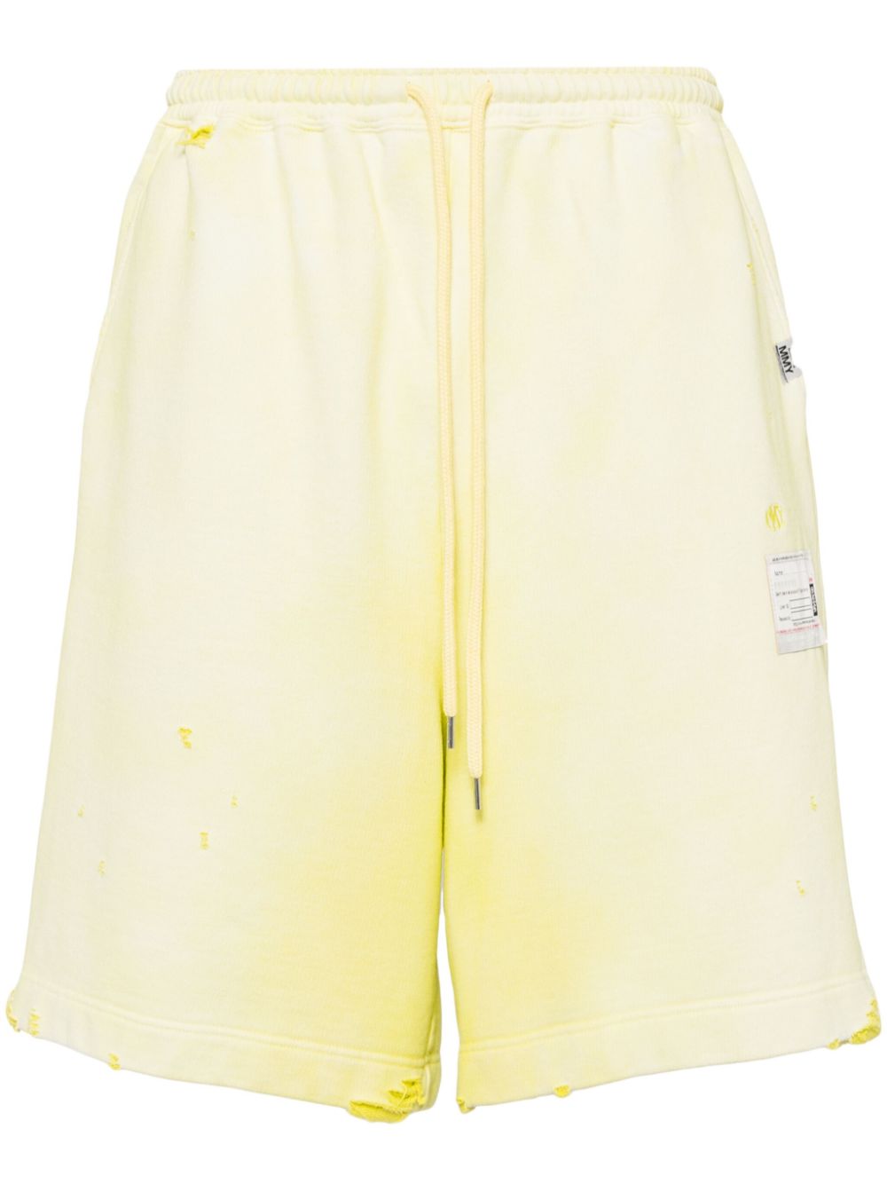 Maison MIHARA YASUHIRO cotton shorts - Yellow von Maison MIHARA YASUHIRO