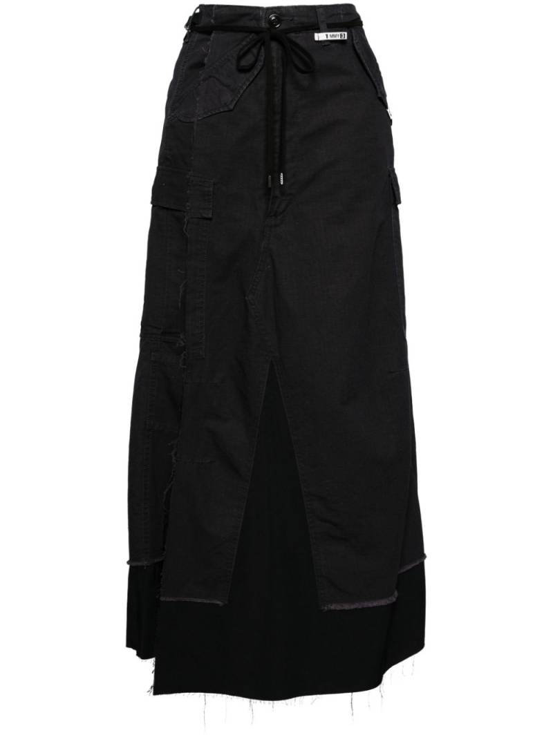 Maison MIHARA YASUHIRO cotton skirt - Black von Maison MIHARA YASUHIRO