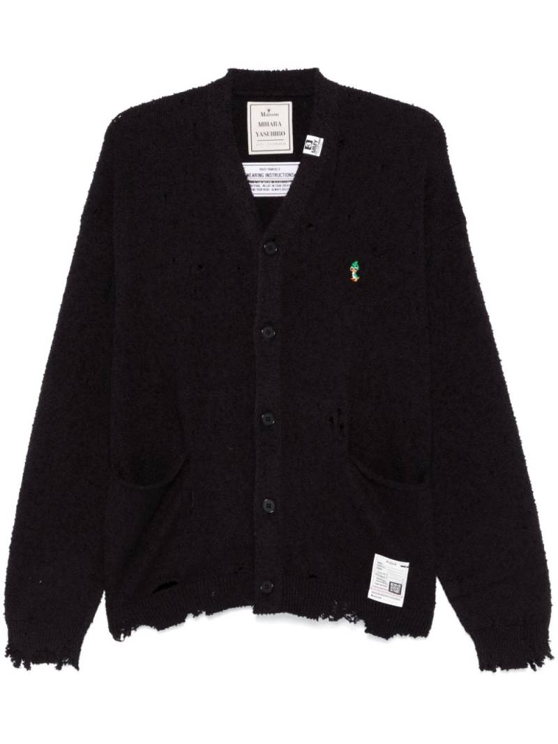 Maison MIHARA YASUHIRO distressed cardigan - Black von Maison MIHARA YASUHIRO