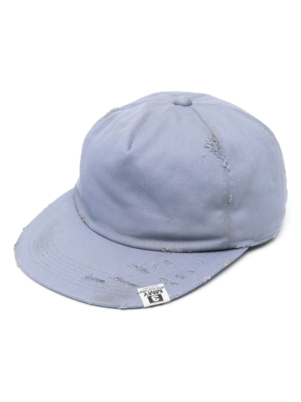 Maison MIHARA YASUHIRO distressed cotton cap - Blue von Maison MIHARA YASUHIRO