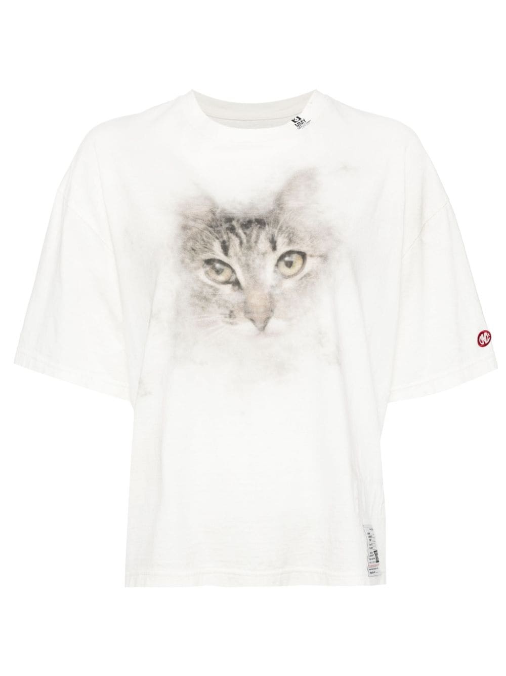 Maison MIHARA YASUHIRO Cat-print T-shirt - White von Maison MIHARA YASUHIRO