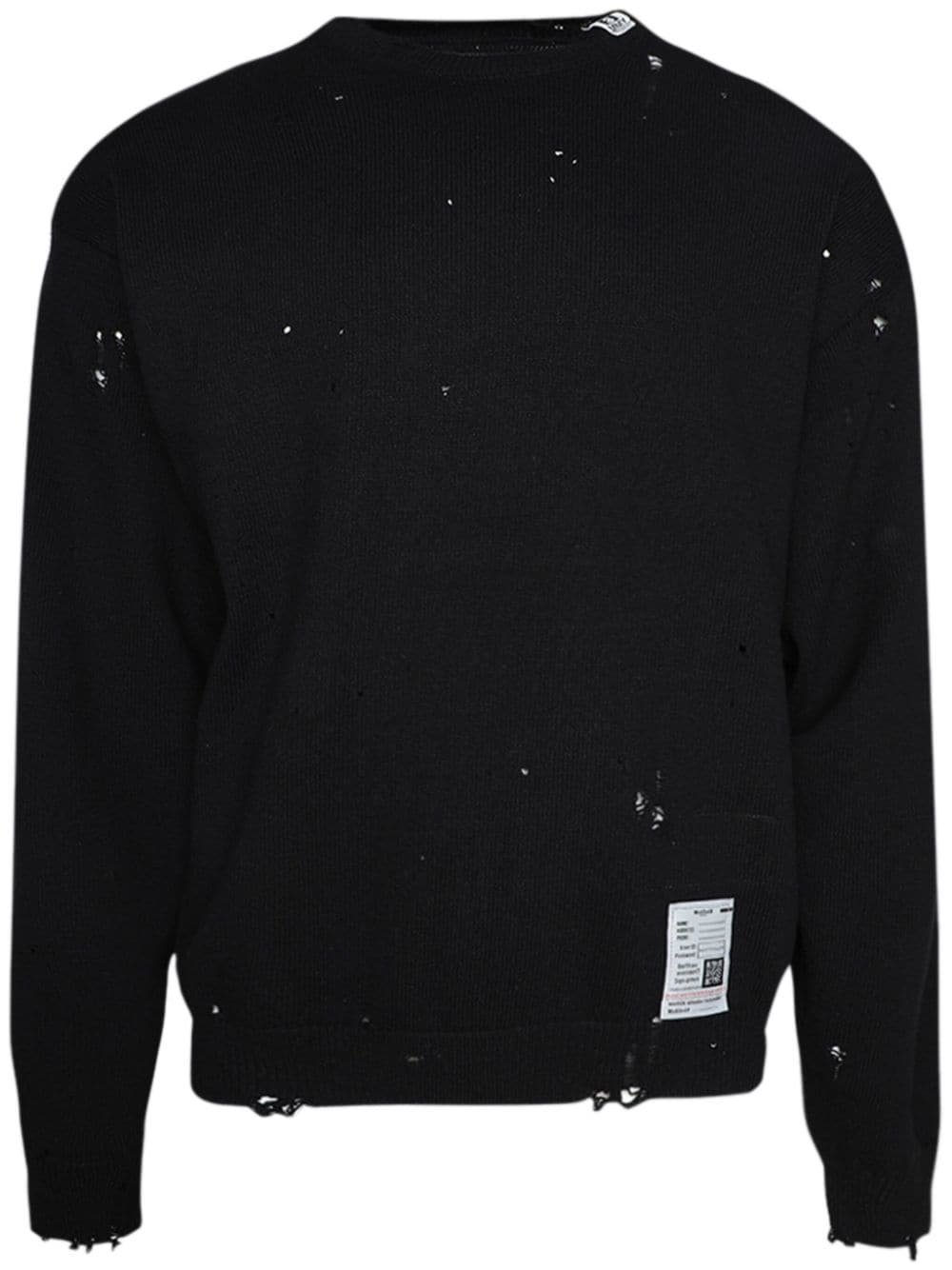 Maison MIHARA YASUHIRO distressed knit pullover - Black von Maison MIHARA YASUHIRO