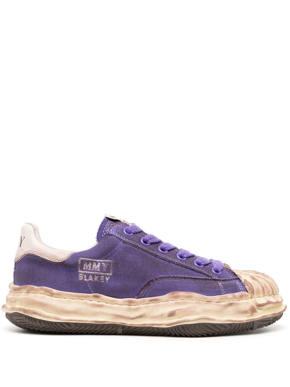 Maison MIHARA YASUHIRO distressed low-top trainers - Purple von Maison MIHARA YASUHIRO