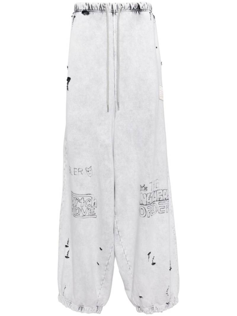 Maison MIHARA YASUHIRO distressed sweat pants - Grey von Maison MIHARA YASUHIRO