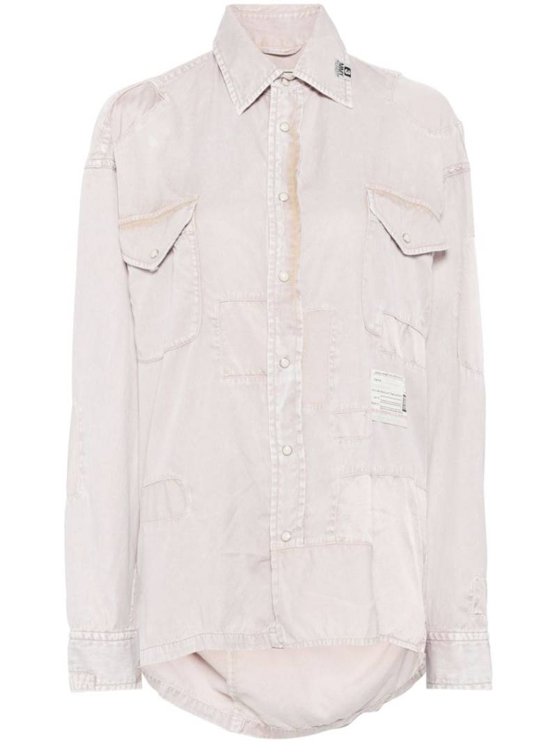 Maison MIHARA YASUHIRO drop-shoulder acid-wash shirt - Pink von Maison MIHARA YASUHIRO