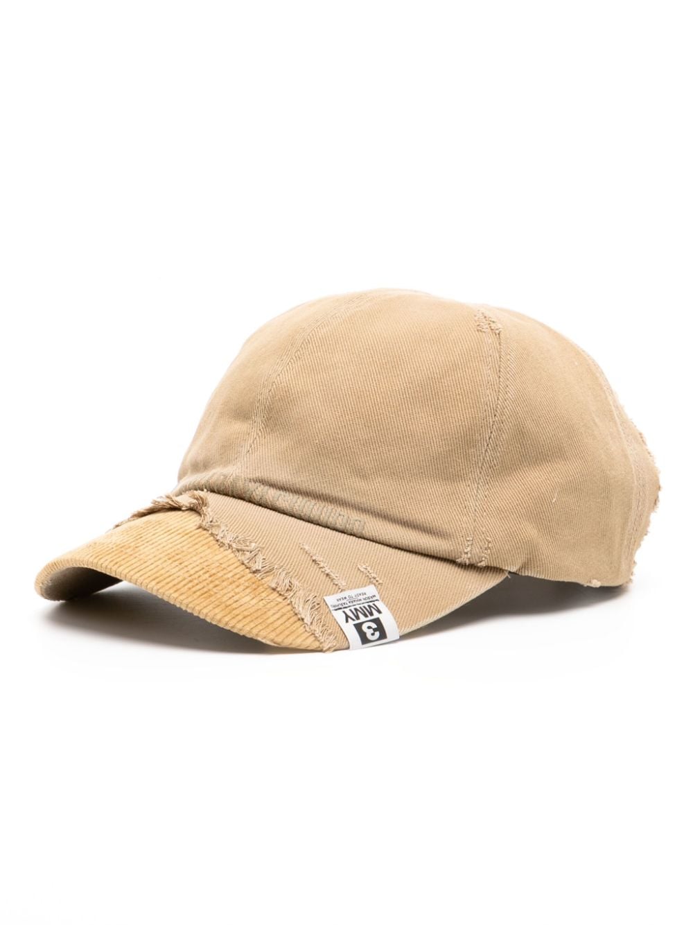 Maison MIHARA YASUHIRO frayed detailing cap - Brown von Maison MIHARA YASUHIRO