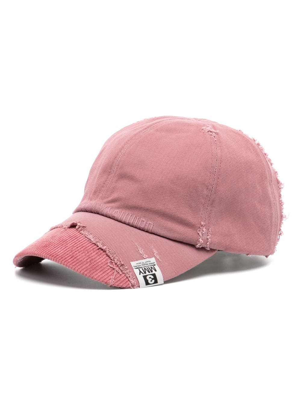 Maison MIHARA YASUHIRO frayed detailing cap - Pink von Maison MIHARA YASUHIRO