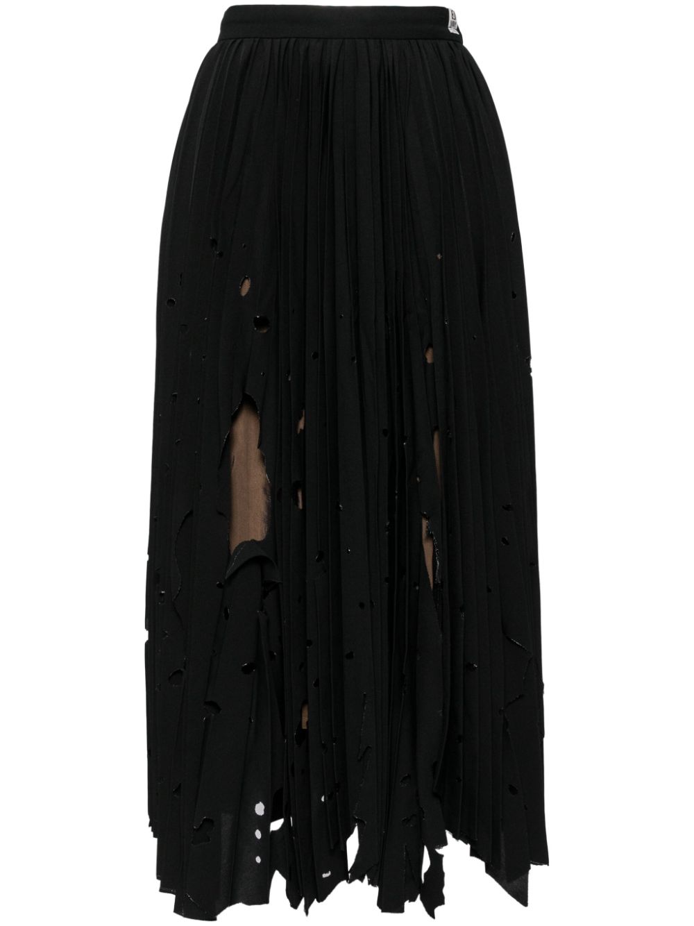 Maison MIHARA YASUHIRO frayed detailing skirt - Black von Maison MIHARA YASUHIRO