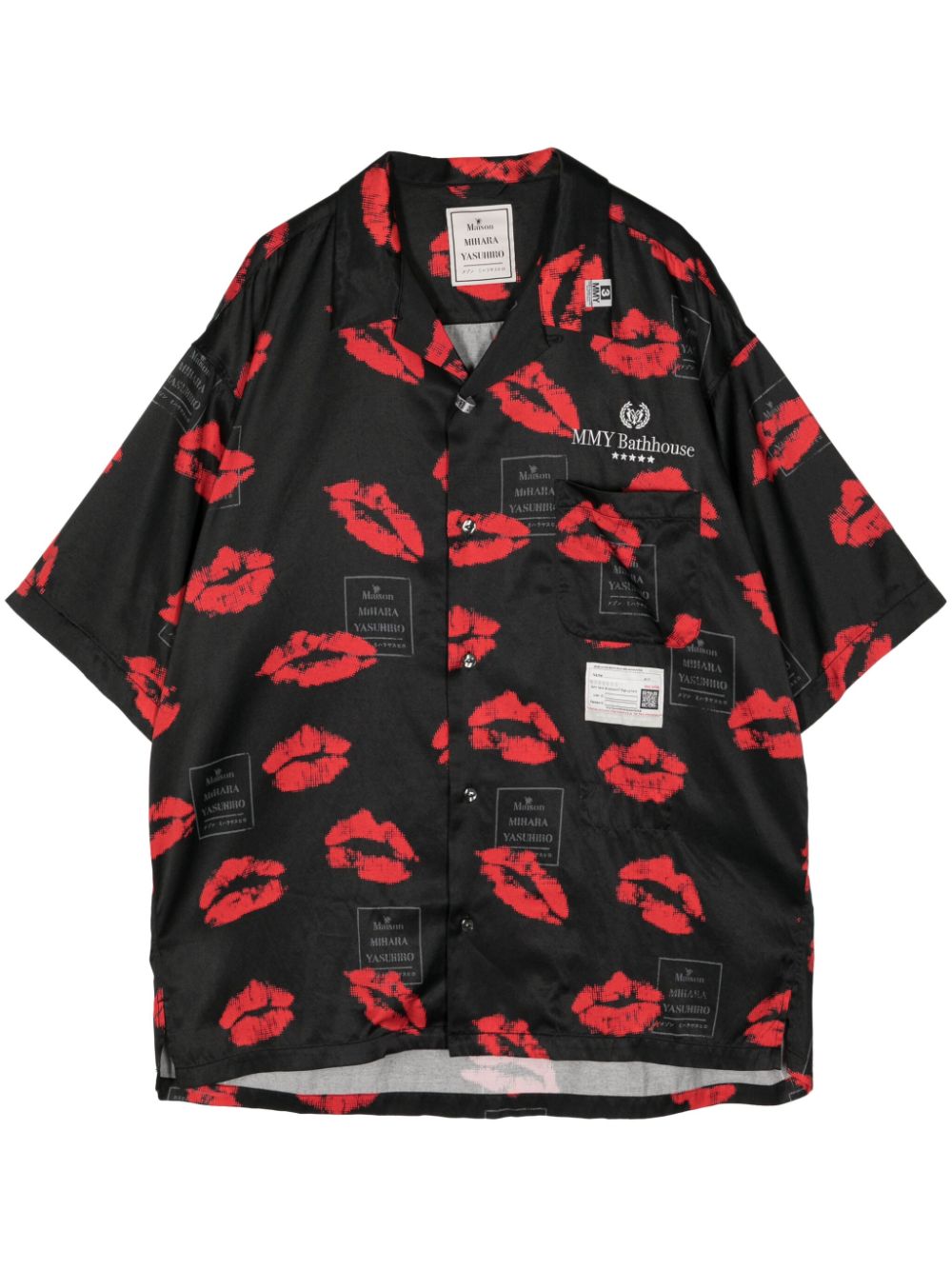 Maison MIHARA YASUHIRO graphic-print shirt - Black von Maison MIHARA YASUHIRO