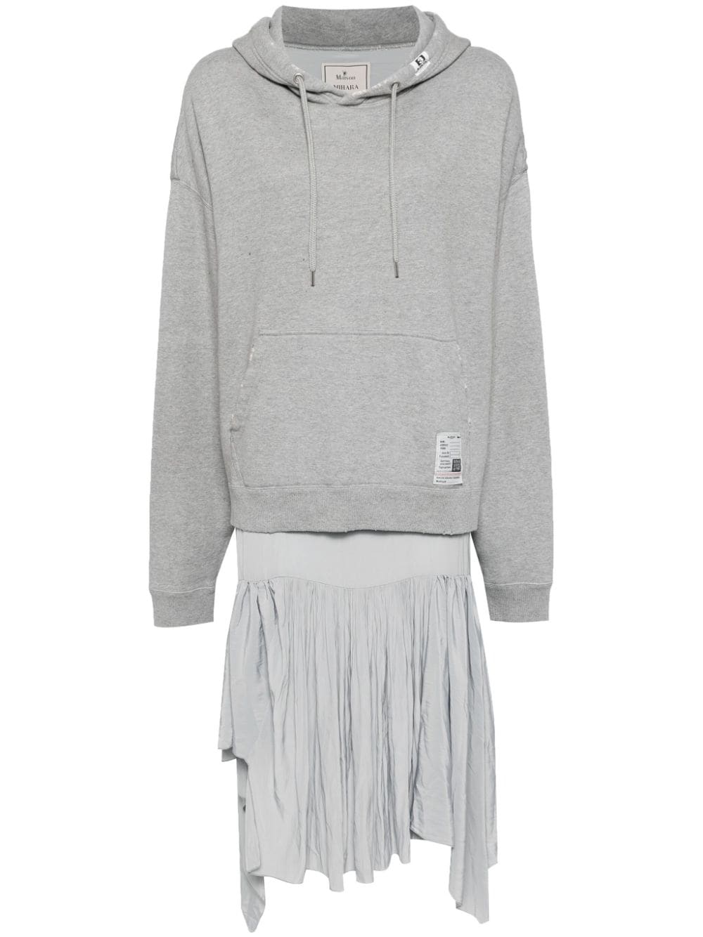 Maison MIHARA YASUHIRO hoodie combined dress - Grey von Maison MIHARA YASUHIRO