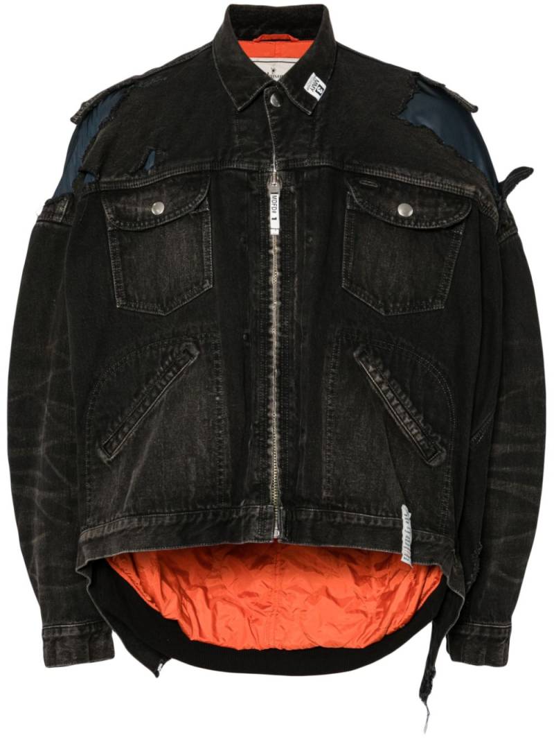 Maison MIHARA YASUHIRO layered denim jacket - Black von Maison MIHARA YASUHIRO