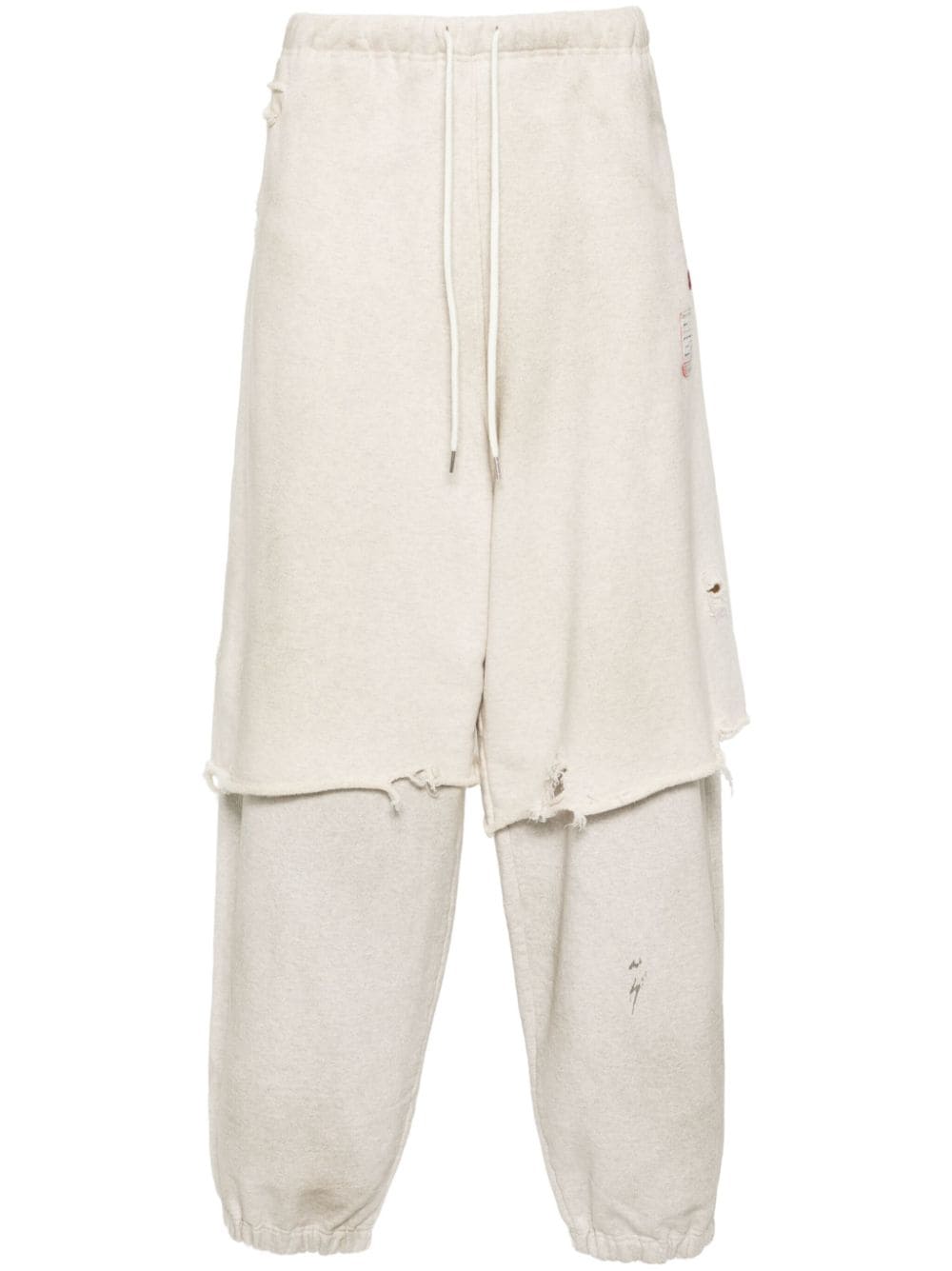 Maison MIHARA YASUHIRO layered track pants - White von Maison MIHARA YASUHIRO