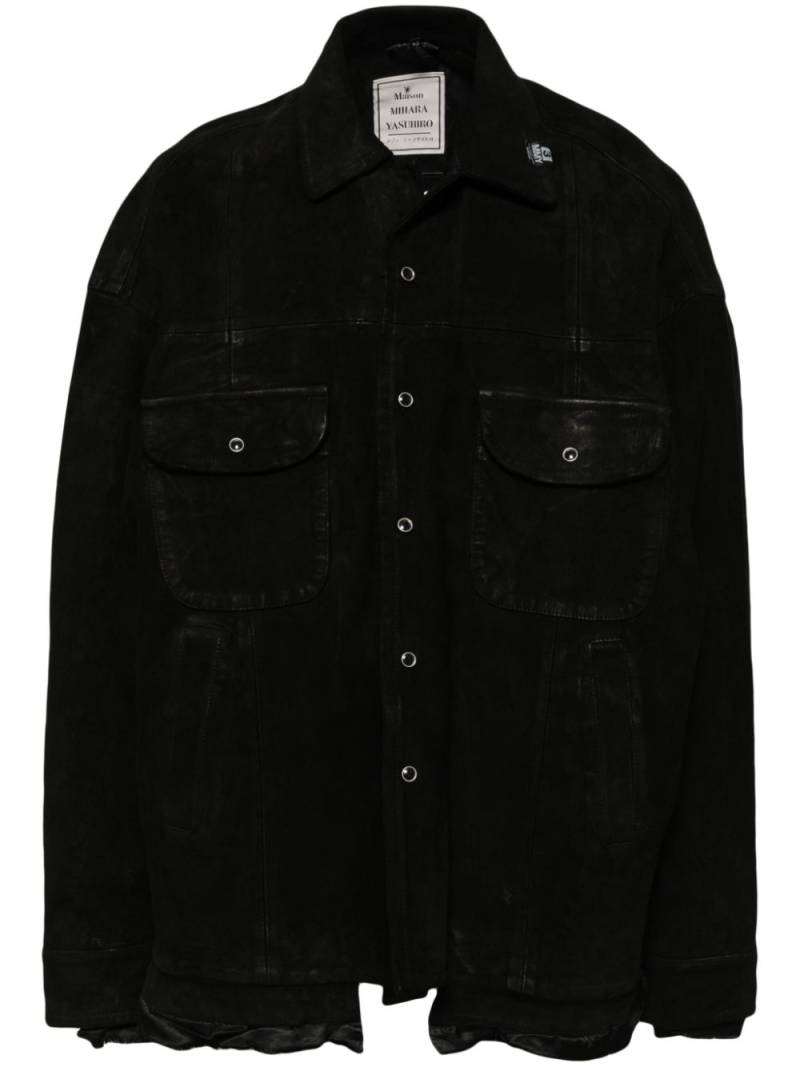 Maison MIHARA YASUHIRO leather jacket - BLACK (BLAC von Maison MIHARA YASUHIRO