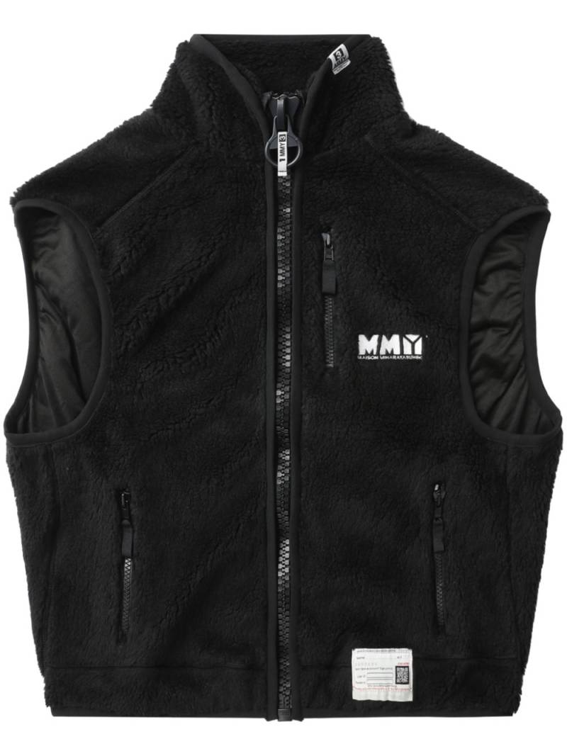 Maison MIHARA YASUHIRO logo-embroidered gilet - Black von Maison MIHARA YASUHIRO